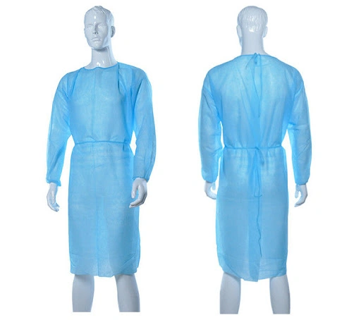 Supply Disposable Breathable Patient Gown Non Woven PP Medical Gowns Green for Hospital Use