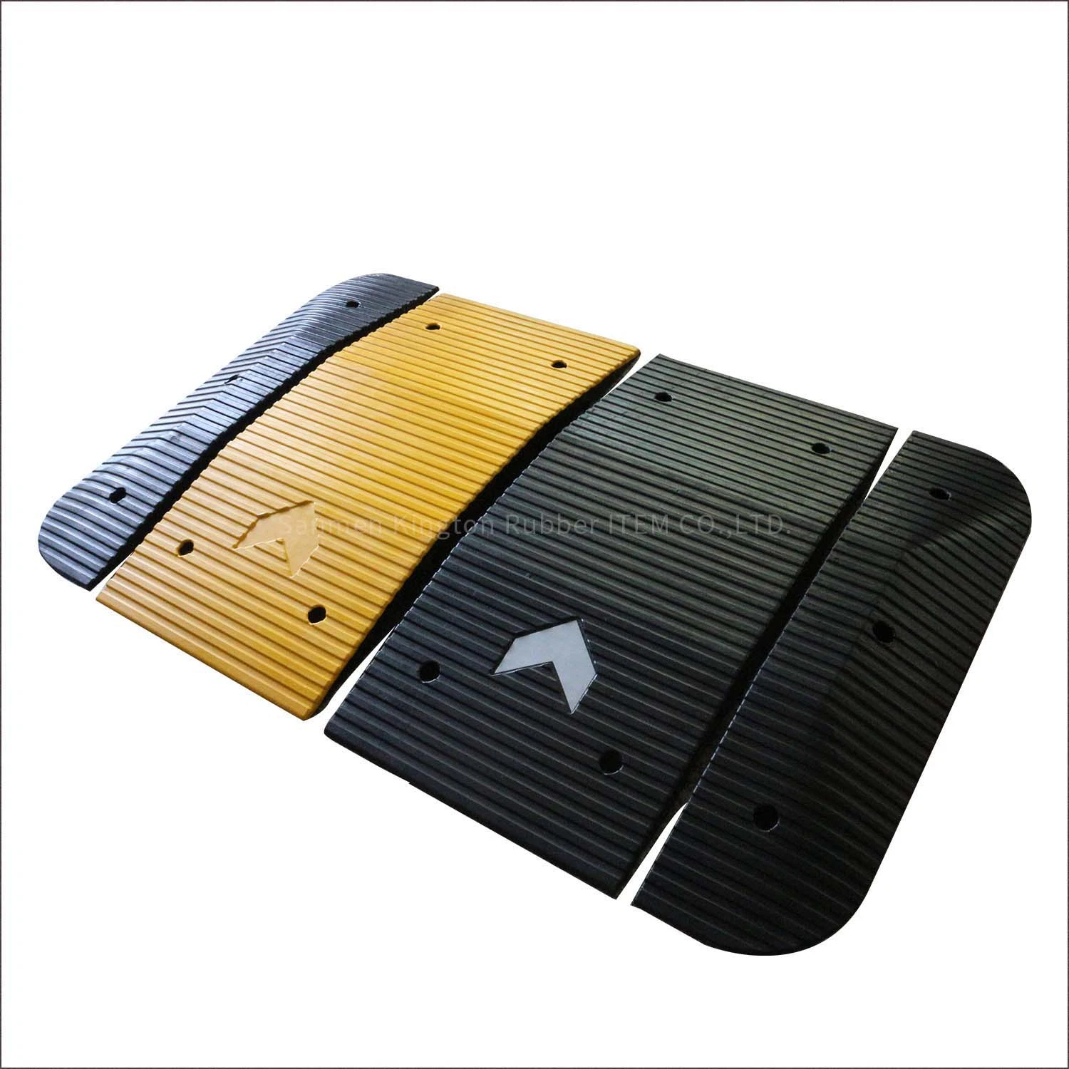 High Intensity One Way Road Speed Hump Rubber Speed Bump