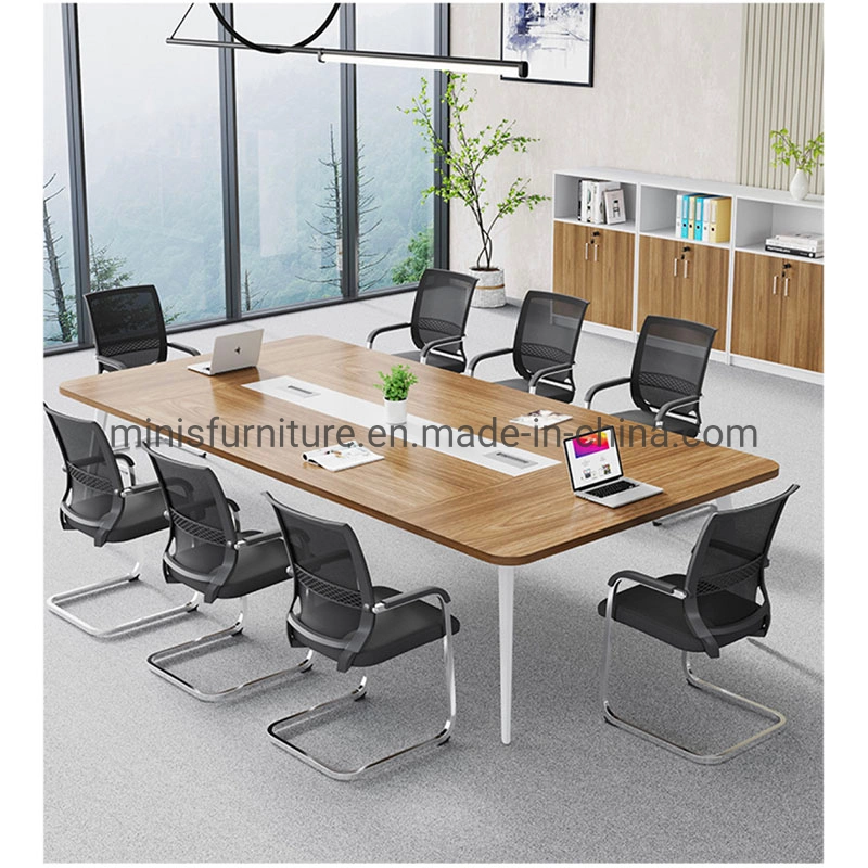 (M-CT352) Office Training Meeting Table أثاث طاولة الاجتماعات براون خشب اللون بسيط جدول المؤتمرات