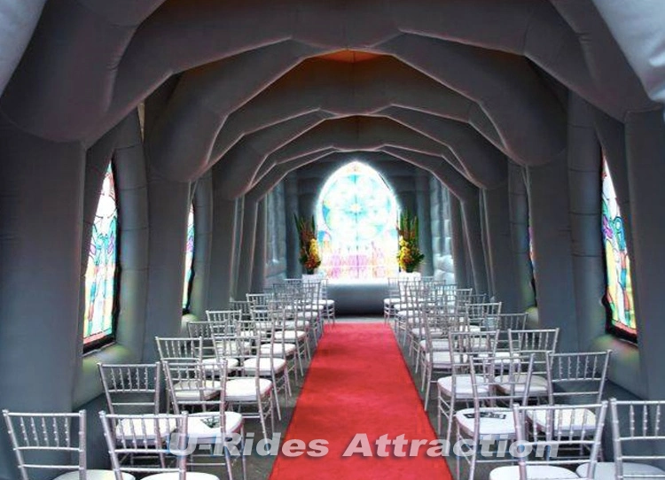 Outdoor 60ft Air Building Aufblasbare Kapelle halloween Aufblasbare Kirche für Hochzeitsfeier halloween-Veranstaltungen