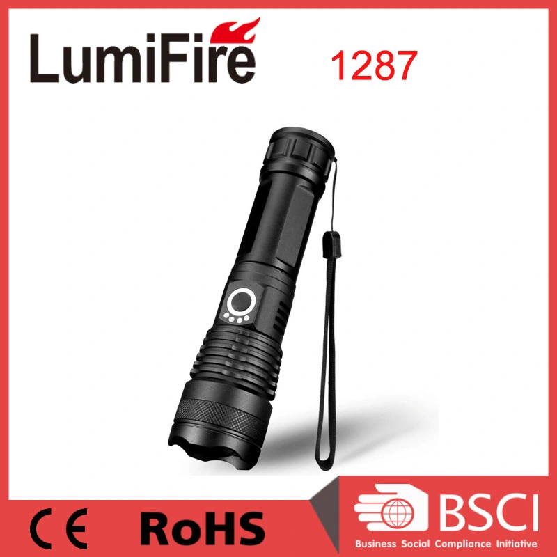 Aluminum20W Xhp50 LED USB Rechargeble Best Tactical Flashlight