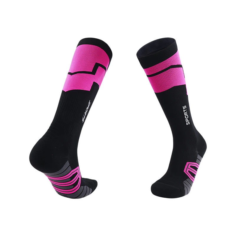 High-tube corde à sauter Fitness Calf chaussettes pour Homme chaussettes de course à pied long-tube Chaussettes de compression élastiques