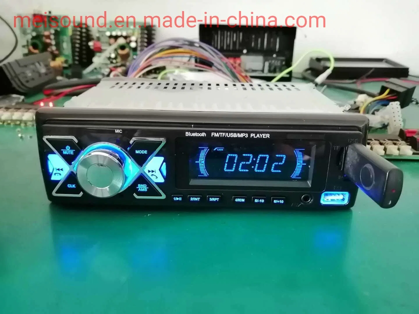 New Model of Car Radio MP3 Player with 2 USB and Bluetooth