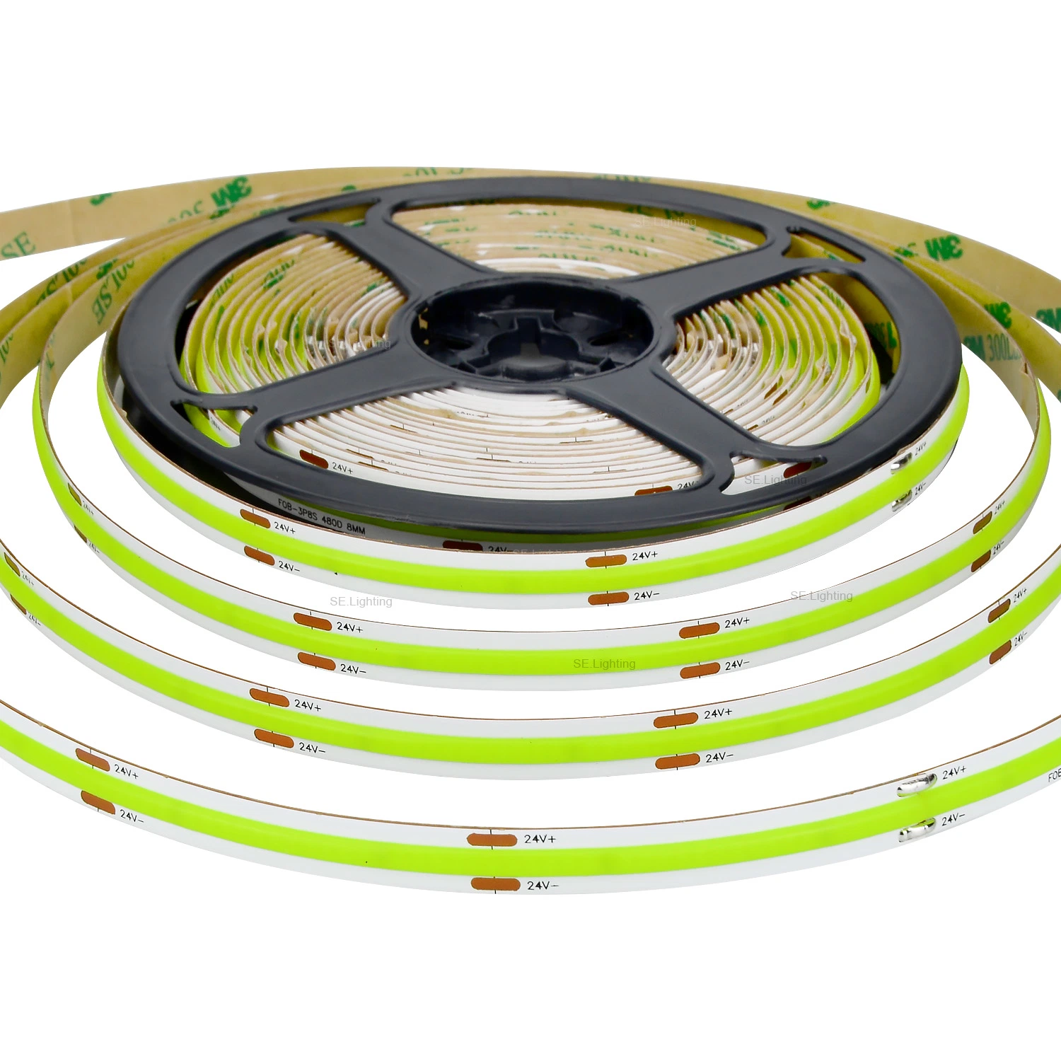 Fita LED, luz, 12 V, 24 V, verde, azul gelo, RGB COB Luz LED Strip LED com 3 anos de garantia S