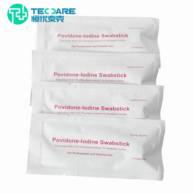 China Wholesale/Supplier CE ISO Approved OEM Medical Disinfection Wipes Povidone Iodine Swabstick