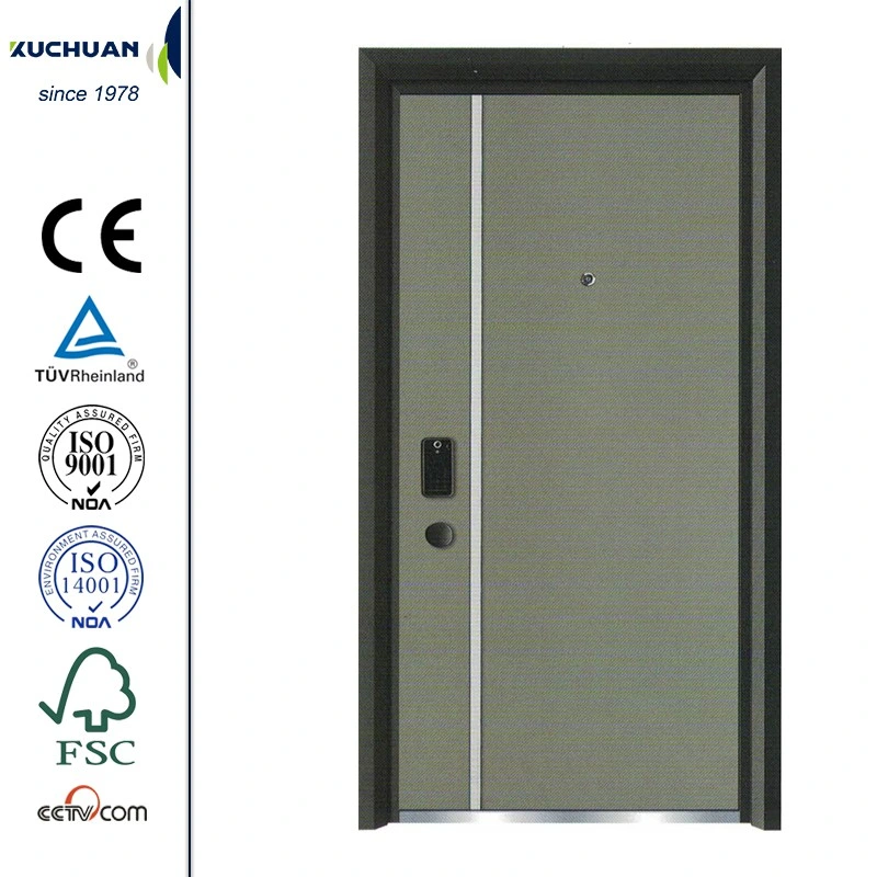 Kuchuan 5/7cm Exterior Security Steel Doors Xls-173 Metal Door