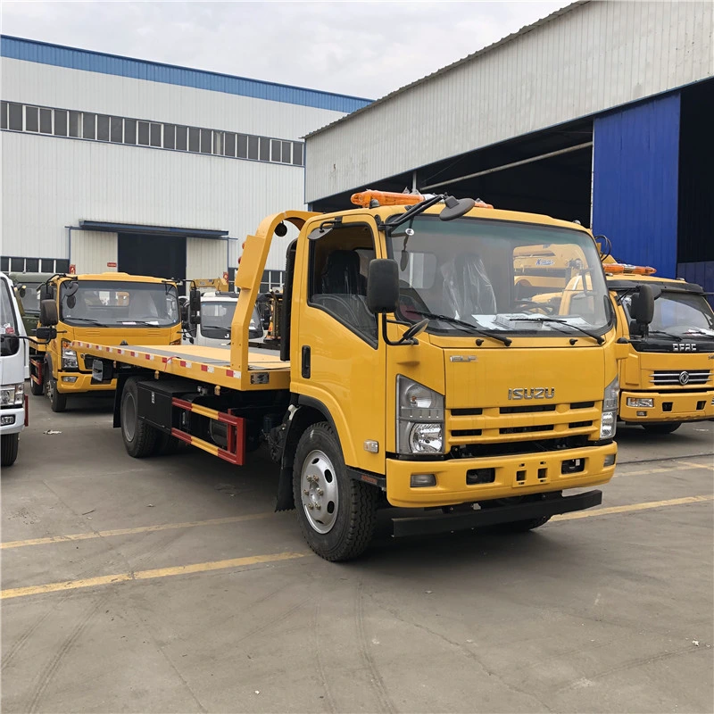 سيارة منصة متعددة الأغراض من Isuzu 700p 4X2 6 أطنان مرفاقة للسحب شاحنة سحب الحامل