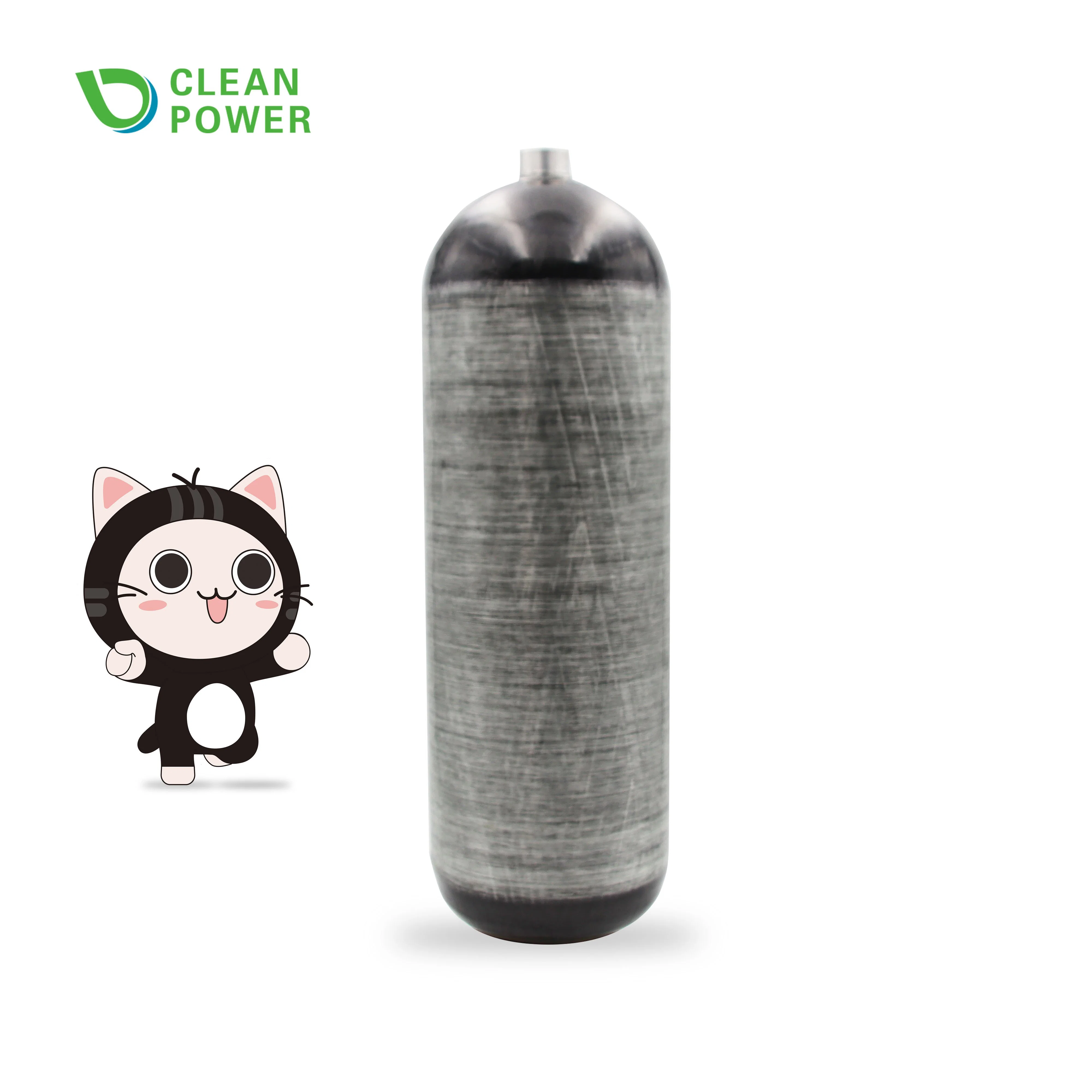 6.8L CE Carbon Fiber Air Cylinder Fire Escape Rescue Air Breathing Empty Bottle