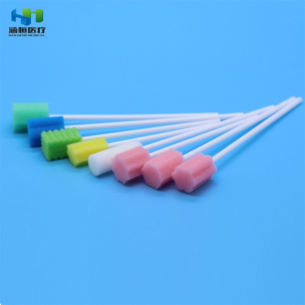 Disposable Sterilized Oral Care Swab Foam Oral Cleaning Swab Medical Sponge Stick Factory Directly Sell