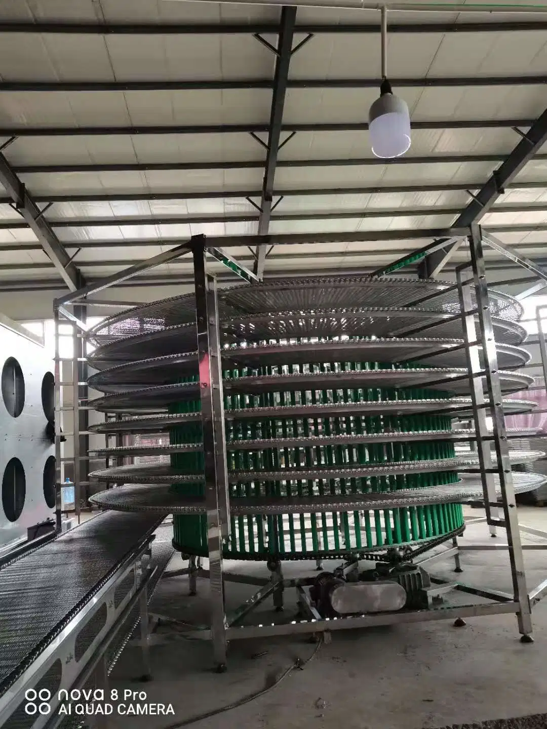 Stainless Steel Toast Bread Spiral Cooling Tower Machine Factory