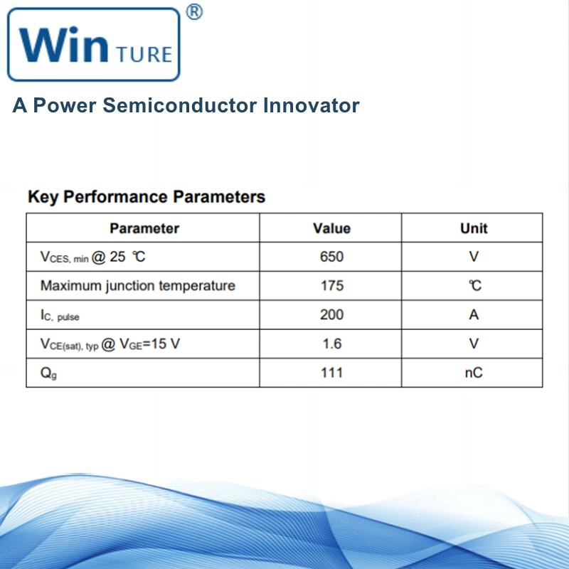 Transistorverbesserung sic Diode TO247 Ost50n65hewf Vces-650V maximale Anschlussstelle Temperature175, IC, Pulse-200A VCE (Sat) -1,6V QG-111nc N-Kanal Power IGBT