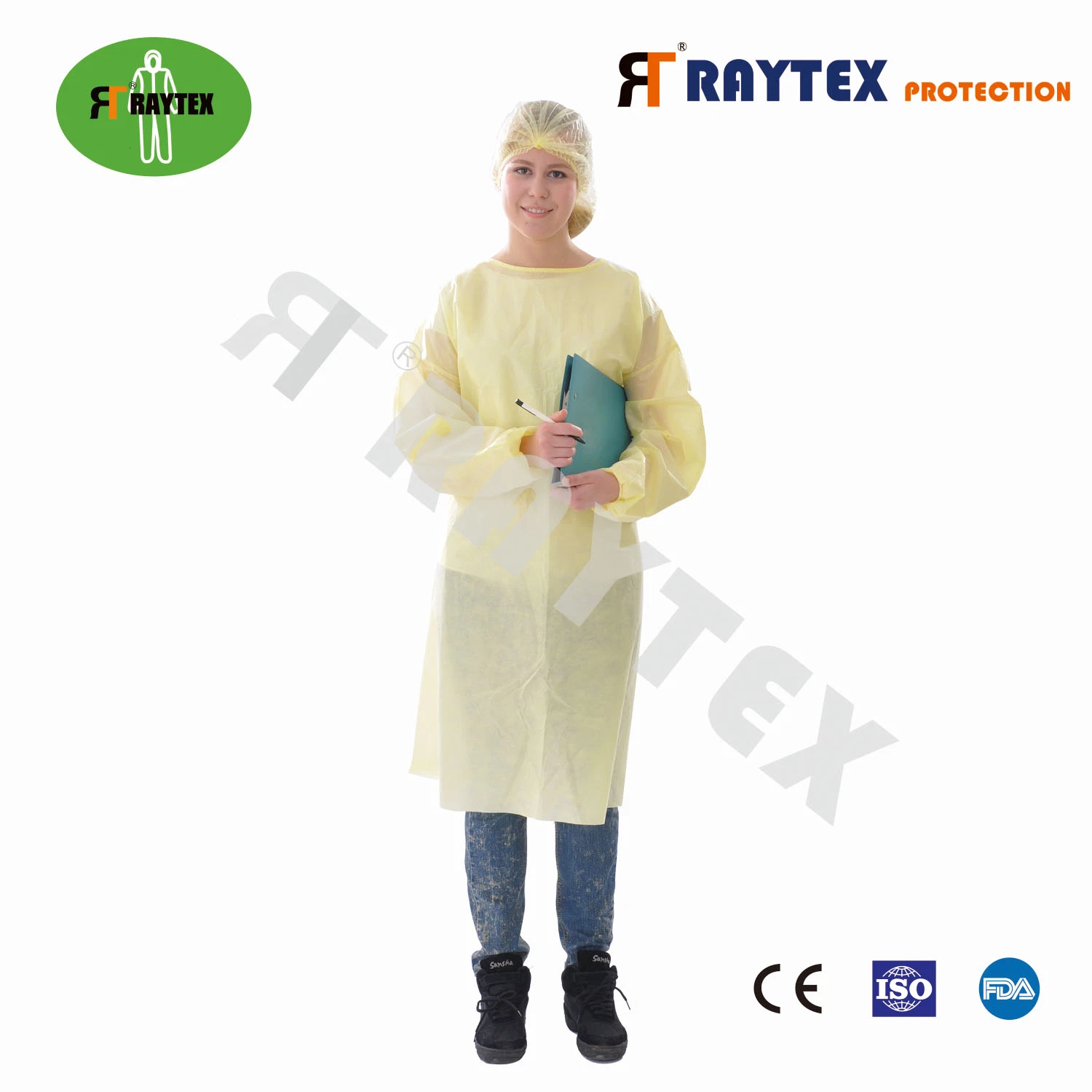 Disposable Isolation Gown AAMI Level 2 SMS En13795 Isolation Gown