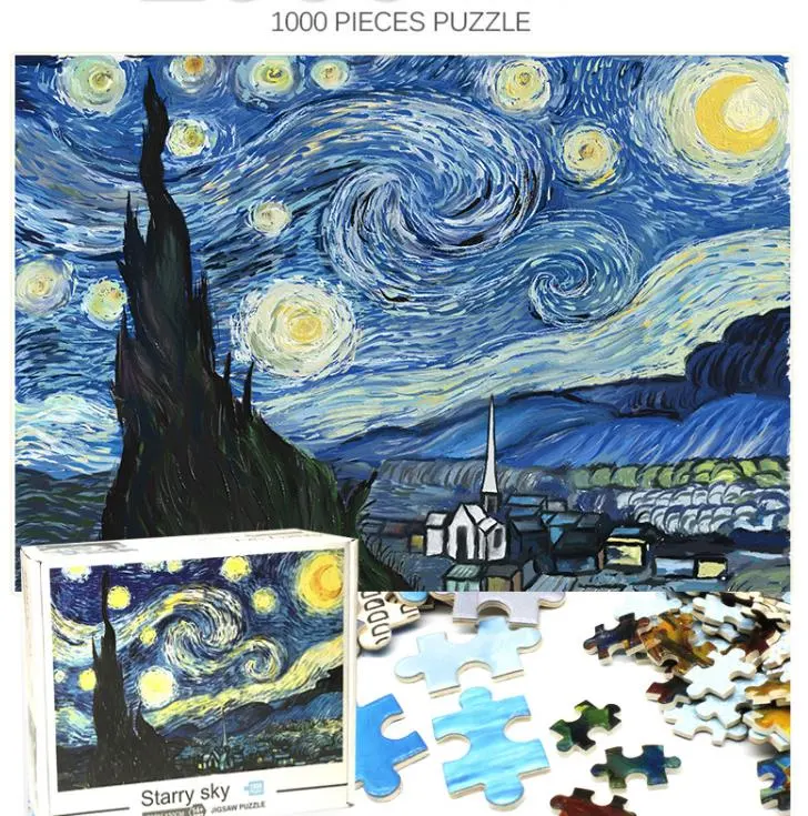 Custom Wholesale/Supplier High quality/High cost performance  Frames 3D Puzzle Jigsaw 1000PCS Toys