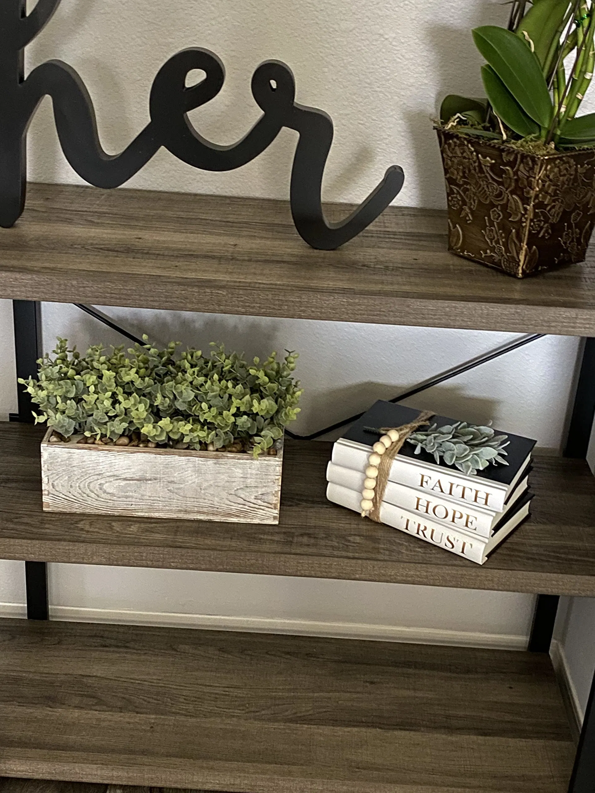 White Decorative Books for Coffee Table Decor Not Fake, Stacked, Book Decor for Bookshelf