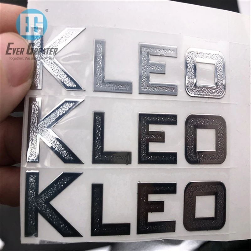 Custom Silver Metal Nickel Sticker Label Logo Electroforming Gold Metal Brand Nickel Logo Plate