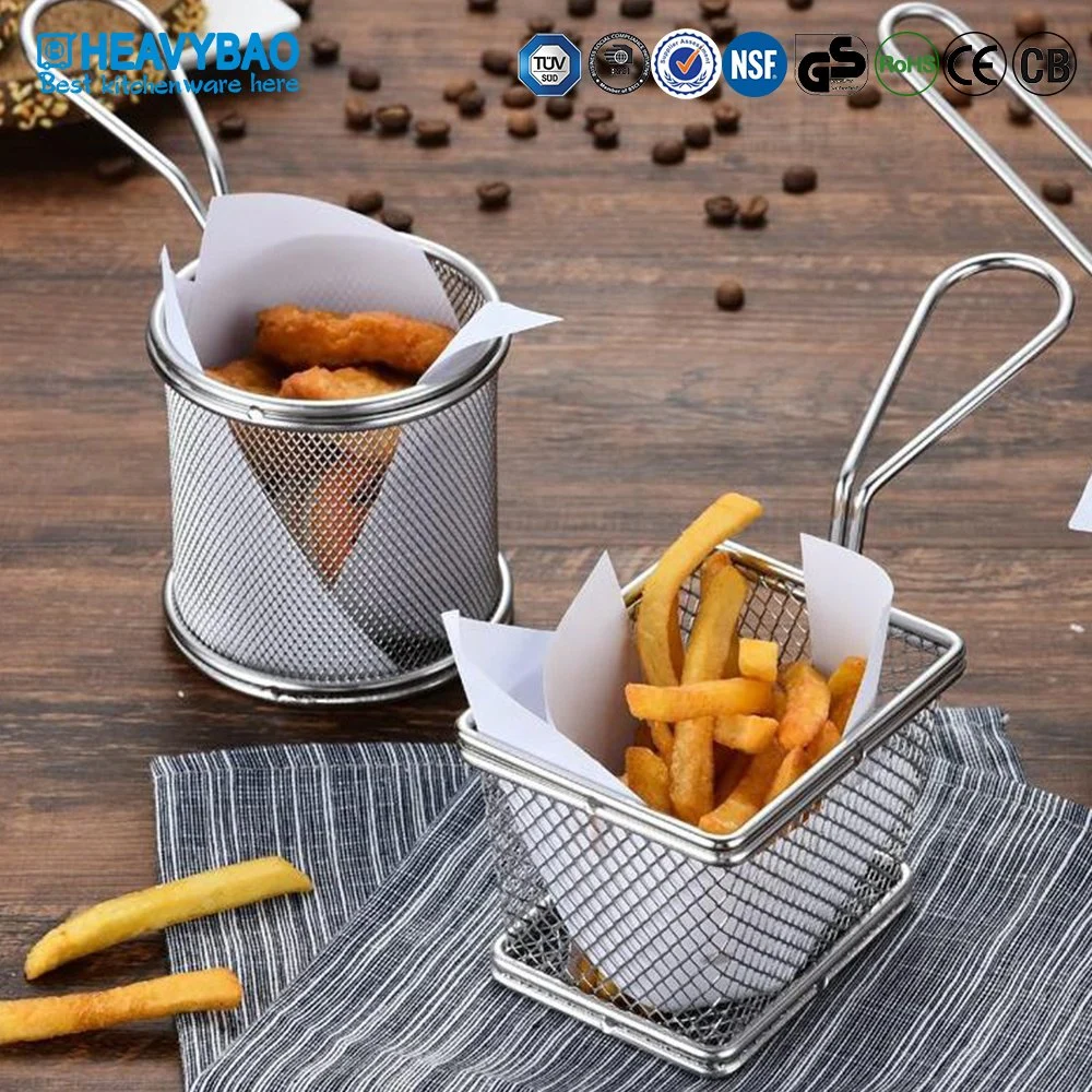 Heavybao Stainless Steel Commercial Fry Basket