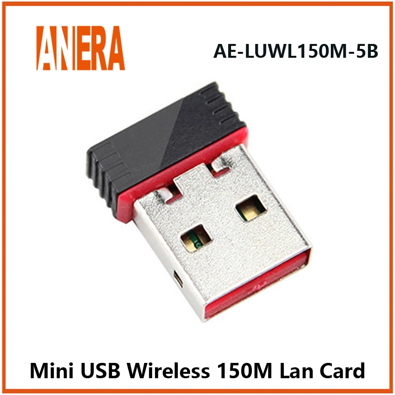 La tarjeta inalámbrica de 150m de transmisor y receptor WiFi Lb-Link verdadera tarjeta Mini USB