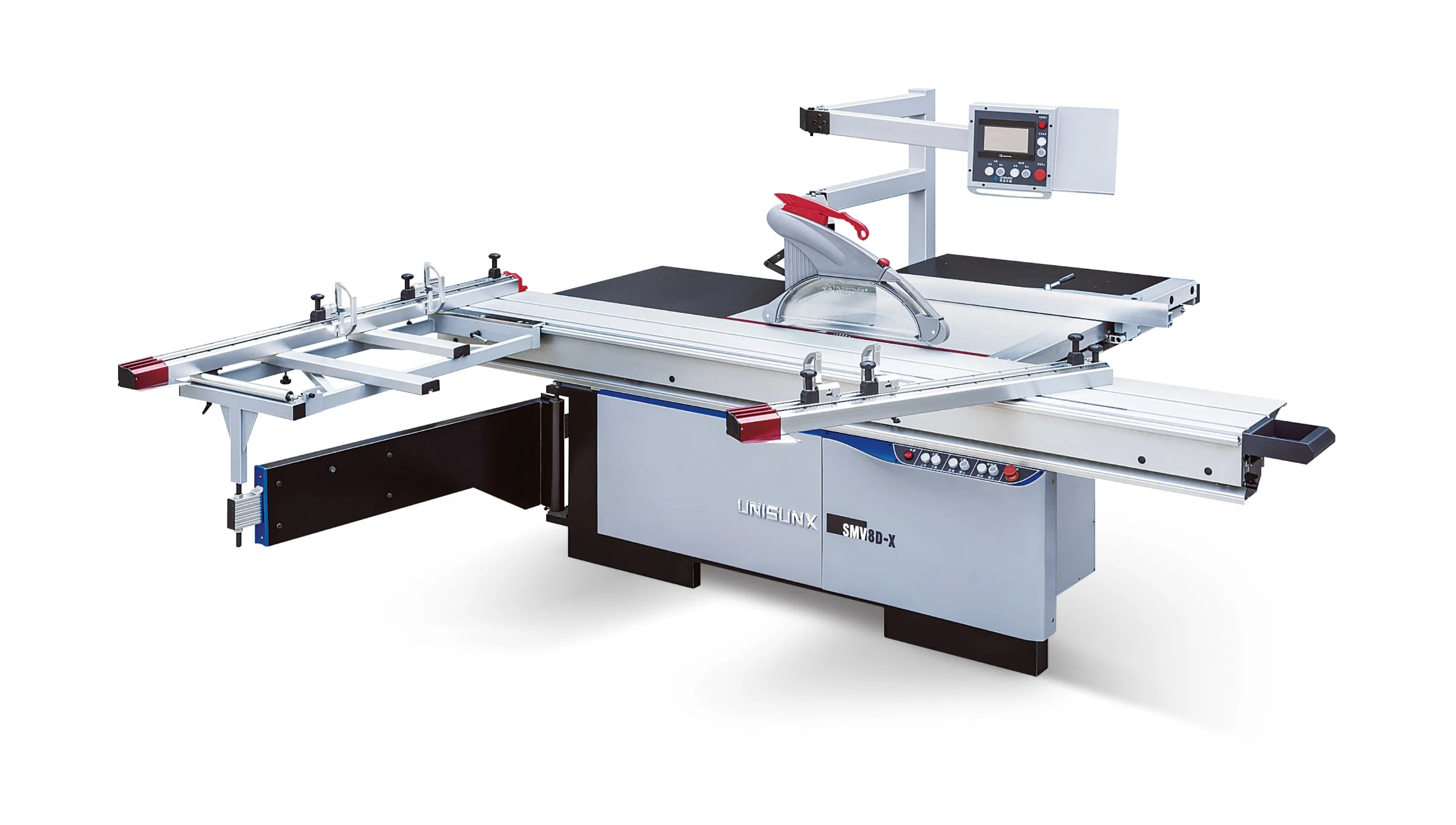 ماكينة العمل الخشبية CNC غير القابل للتفريغ منشار لوحة الطاولة المنزلقة منشار Smv8d-X كهربائي الإمالة