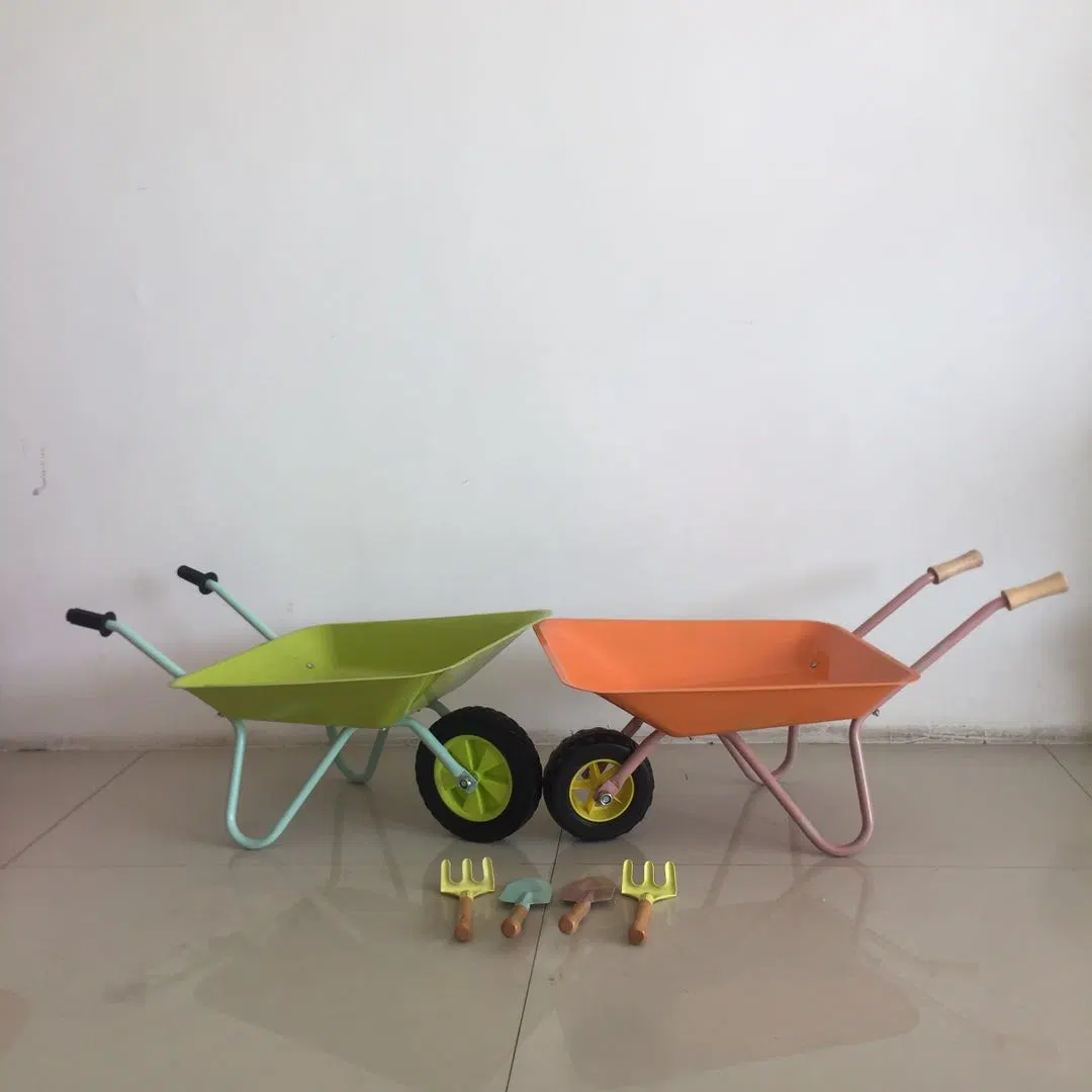 Mini Small Steel Metal Plastic Garden Yard Child Kids Toy Wheelbarrow