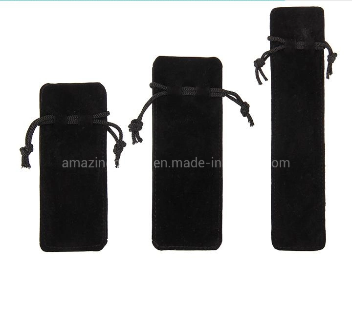 Double Side Velour Pen Packaging Pouch Bag