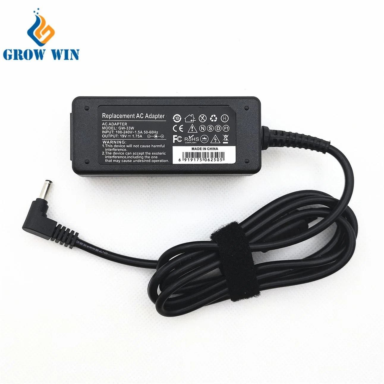 Nuevo cargador portátil 33W 19V 1.75un adaptador de corriente portátil