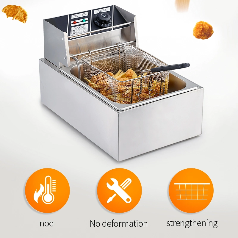 Original Factory Wholesale/Supplier Big Lots Multifunctions D81 10L Hotel Restaurant Kitchen Food Potato Small Chips Oil Commercial Electric Deep Fryer