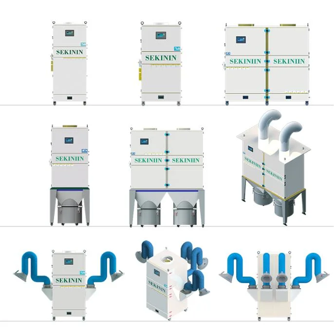 Limpiar el polvo del aire Catcher gran volumen de aire y bajo consumo de energía portátil de la fábrica de muebles colector de polvo arenado