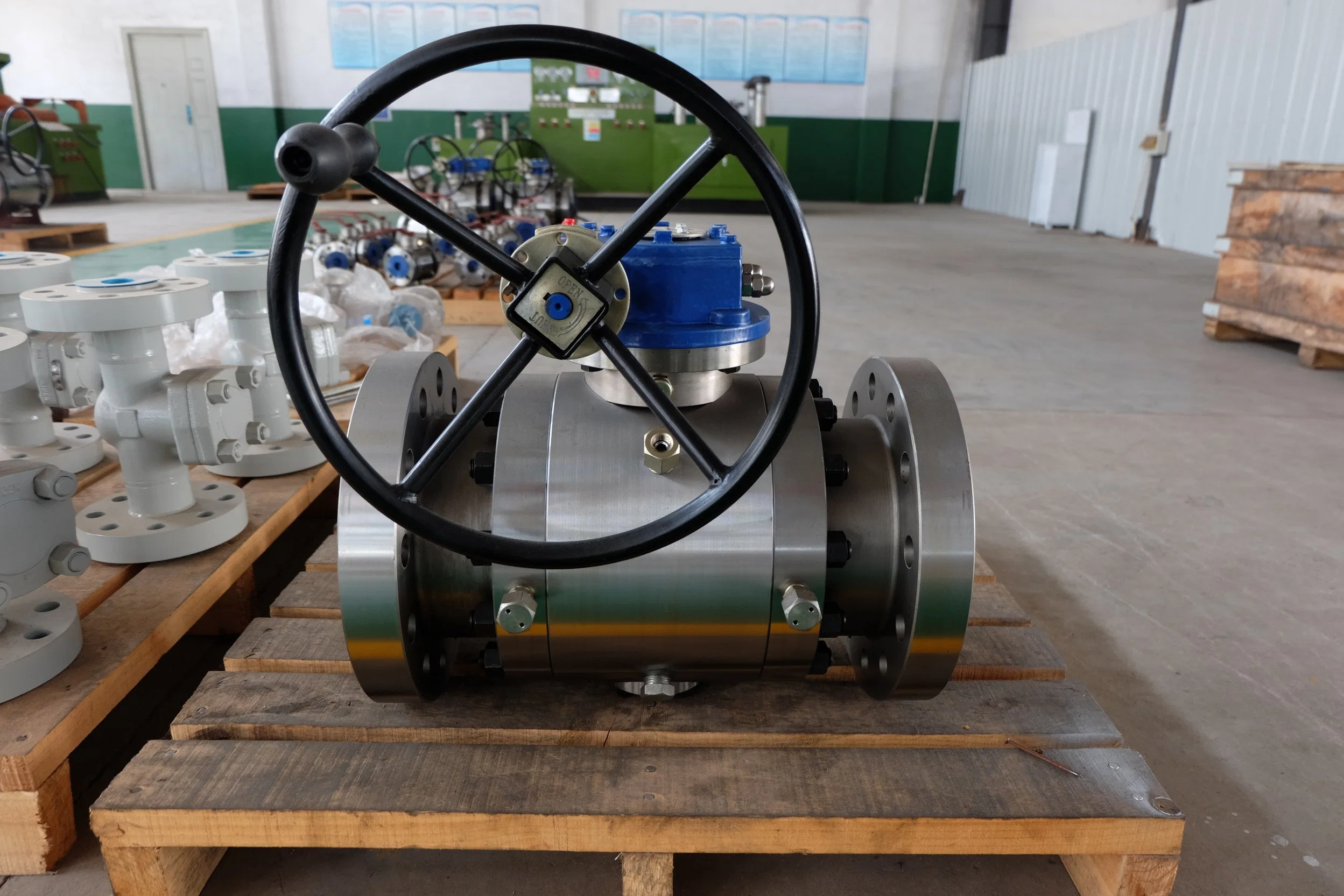 API 6D 316ss Large Cast/Forged Stainless Steel Turbine/Electric Trunnion Ball Valve Fire Damper