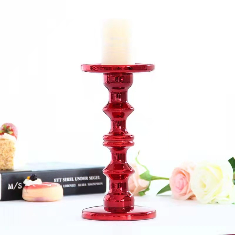 Glassäule und Kegelkerzenhalter für Teelicht Kerzenständer Home Dekoration Kristall Säule Kerze Stand Geschenk für Geburtstag Weihnachten Hochzeit Einrichtung Für Party-Home