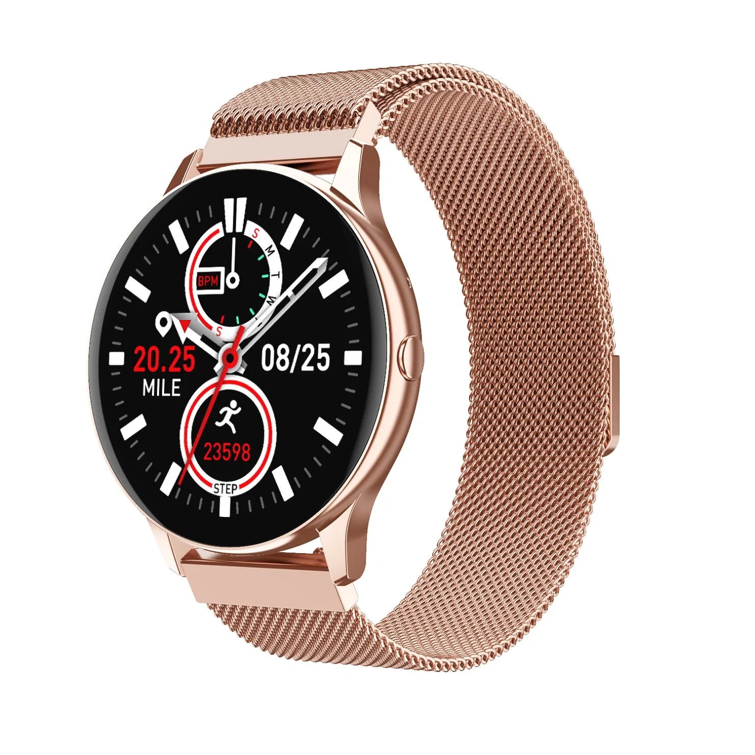 جهاز عرض متعدد الوظائف بتقنية Bluetooth Smart Watch بتقنية Silicone Wristband للتحكم في سرعة ضربات القلب