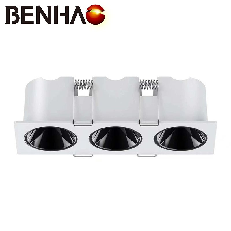 LED Embedded Downlight Narrow Edge Aisle Lamp Deep Cup Anti-Glare Household COB Downlight