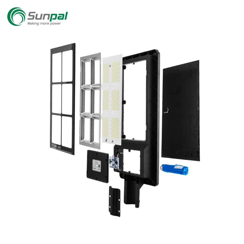 Sunpal 60W Solar Lights Outdoor Zaun LED Home Wall Security Beleuchtungssystem