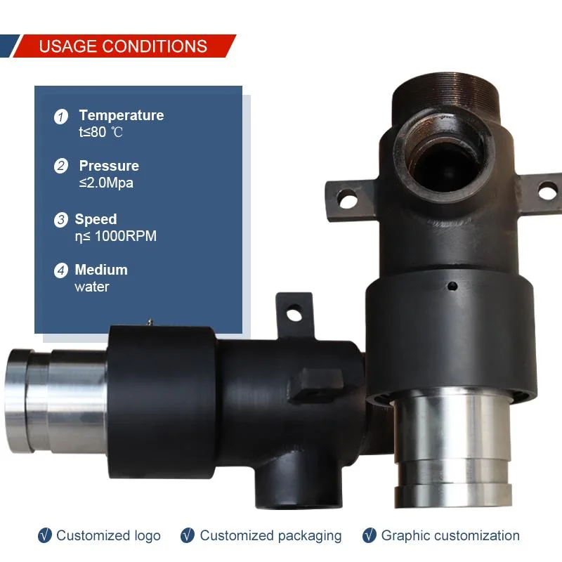 Stainless Steel Flange Threaded to Pneumatic Cooling Water Rotary Joint