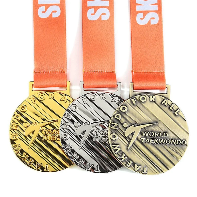 Made in China Jiaxin Crafts Wholesale/Supplier Custom Karate Run Infantry Ping-Pong Spelling Pure Copper Metal Dragonboatmedal