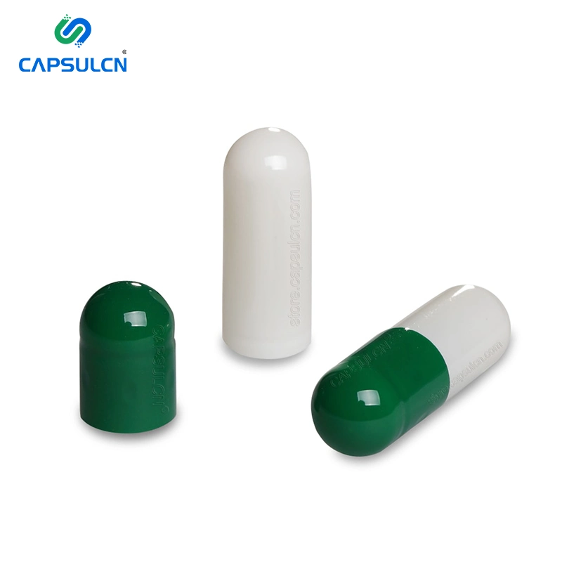 Capsulcn HPMC High Adaptability Mix of Green and Transparent Empty Vegetable Capsule Hard Capsules Cellulose Capsules