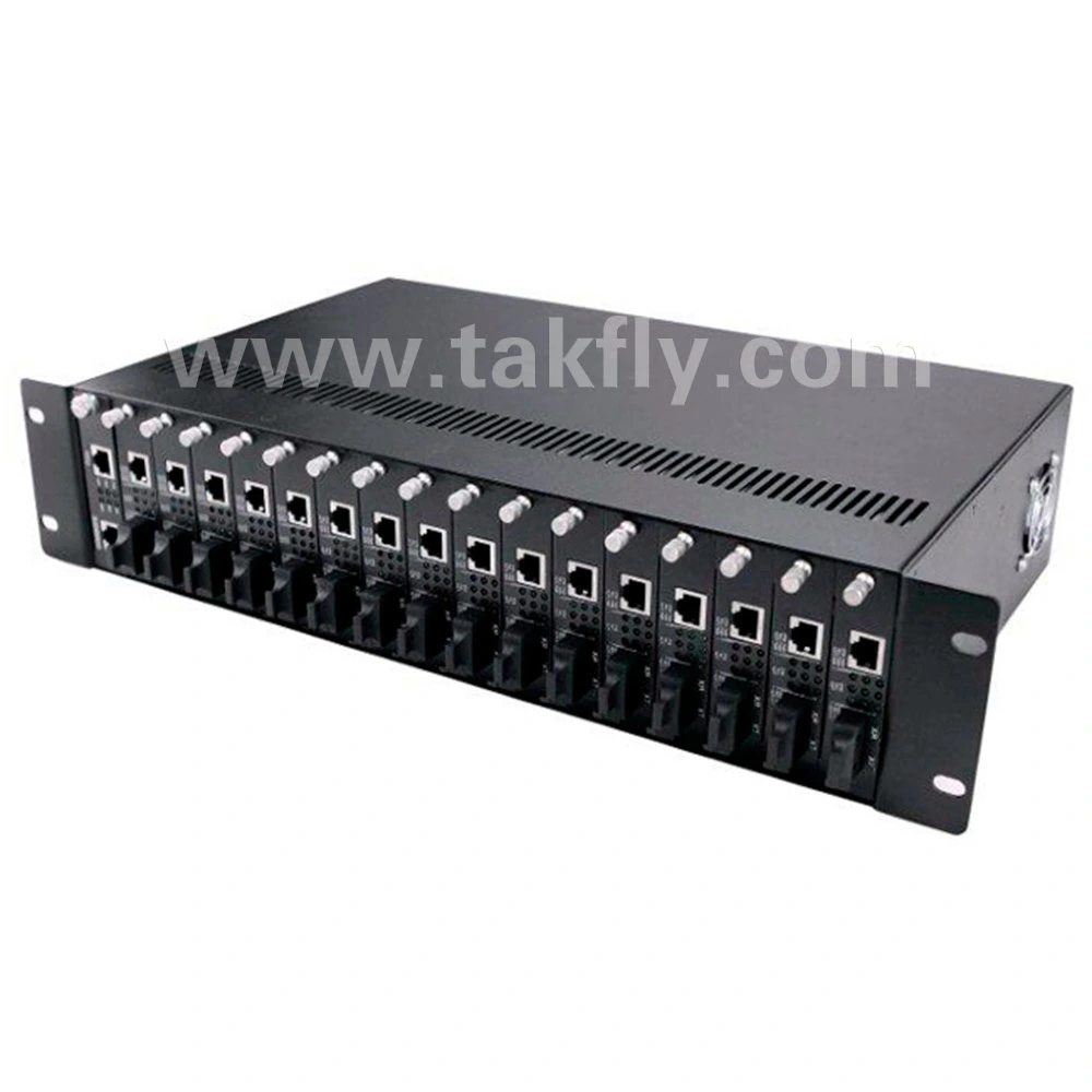 16 Slot Rack-Mount Chassis Media Converter