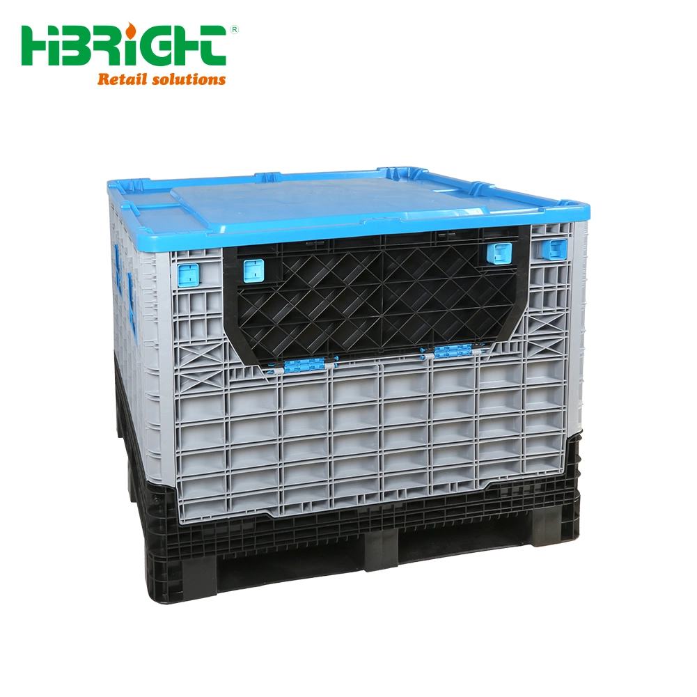 Heavy Duty Warehouse Storage Equipment Heavy Duty Collapsible Plastic Pallet Box Cage Container