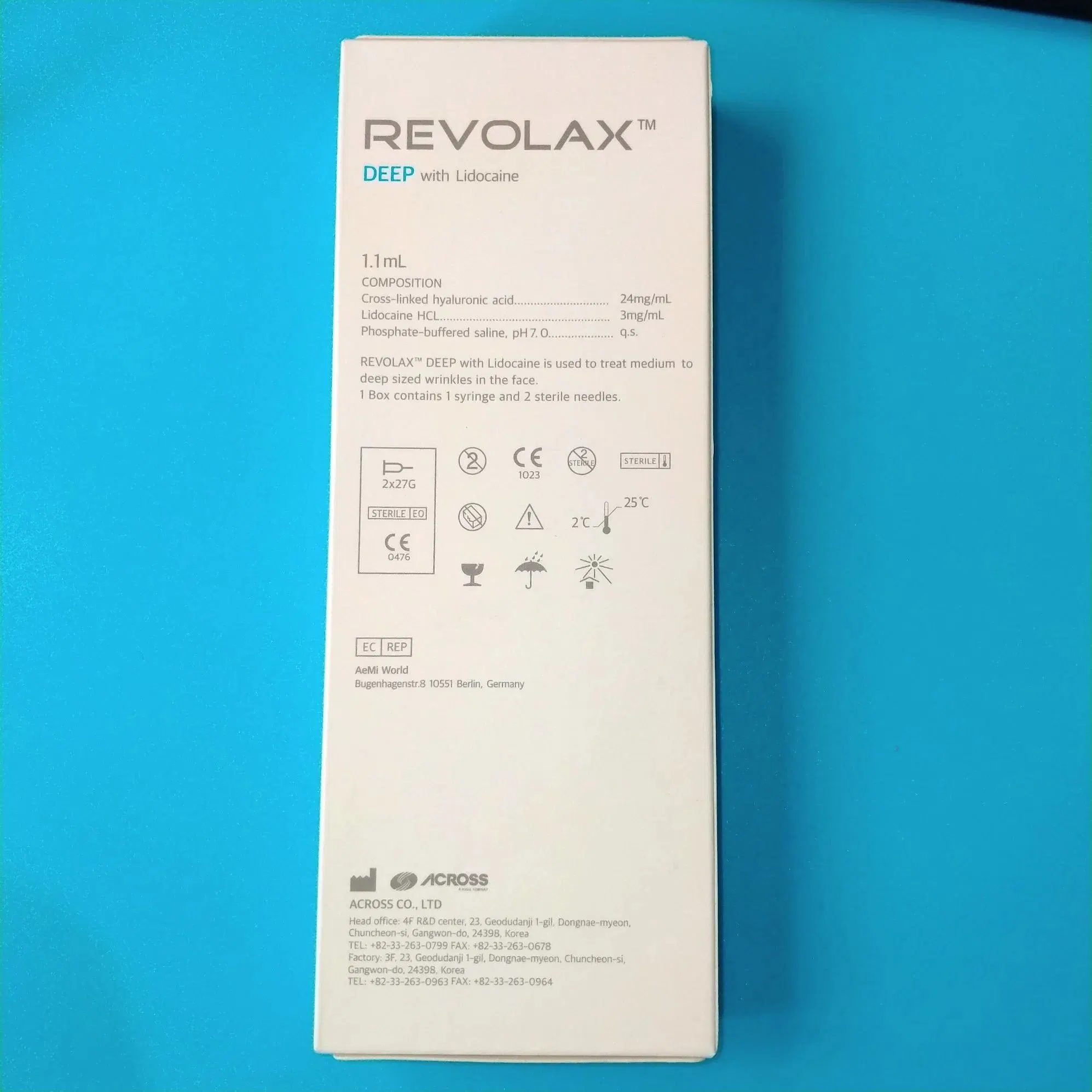 Revolax Revolax de relleno profundo Lido (1X1, 1ml).