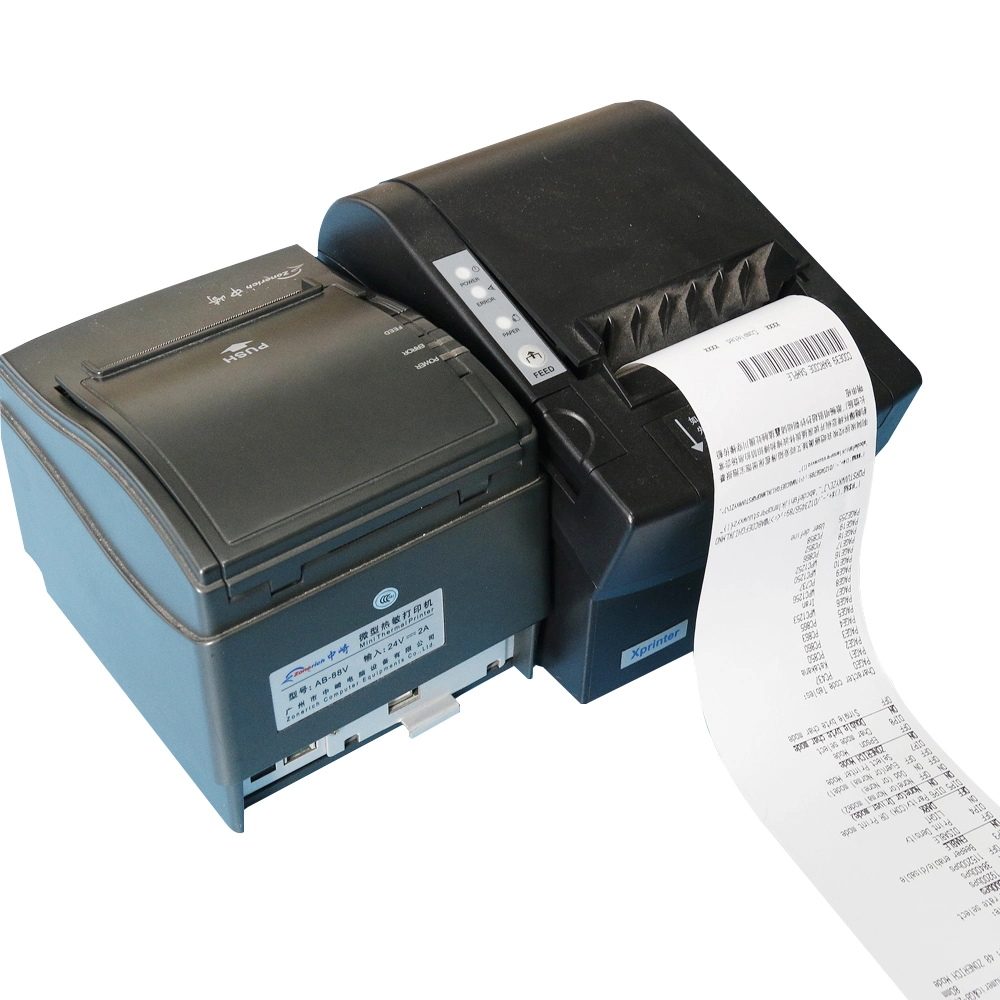 Papel de recibo 80x80mm, 57X50mm, 57X40mm papel térmico para impresora POS