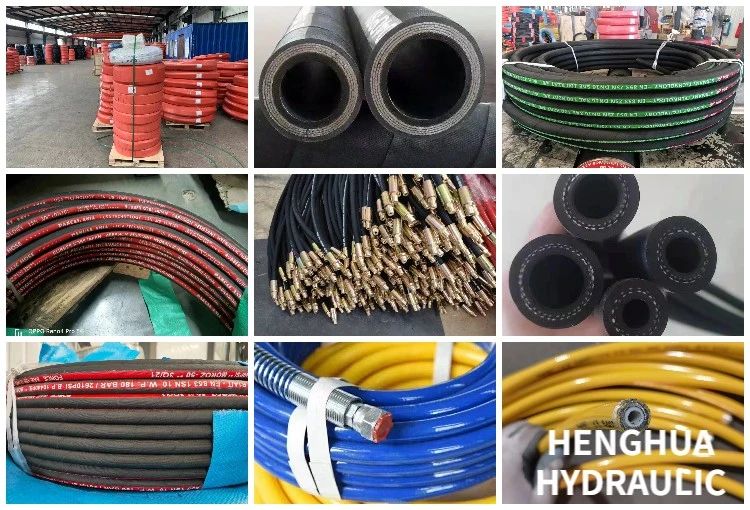 Top Factory: Industrial High-Pressure Hydraulic Rubber Hose, 38mm Diameter, Flexible and Oil-Resistant, Designed for Super Long Service Life