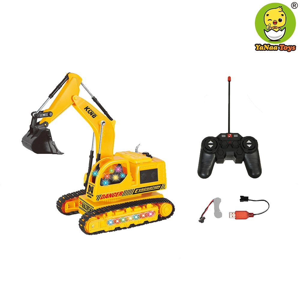 360&deg; Degree Rotate 5 Channel Remote Control Excavator Toy