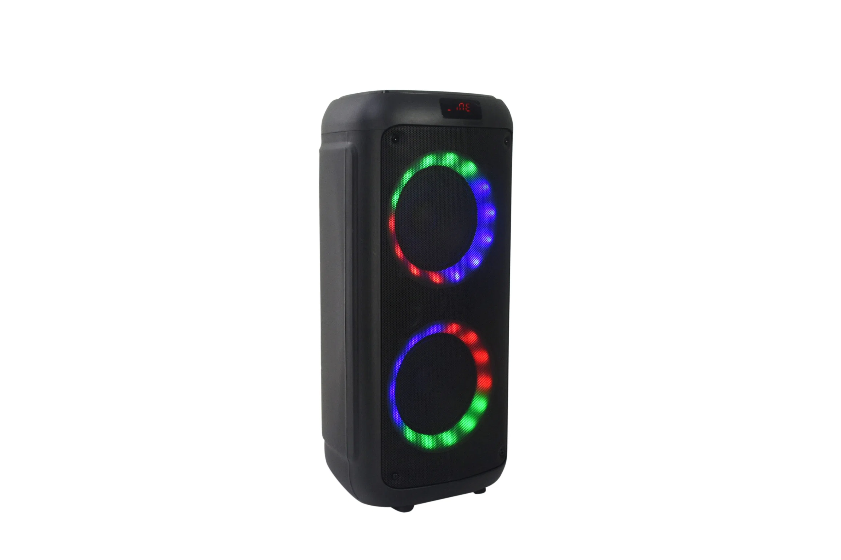 2022 New Small Size Dual 6.5inch Bluetooth Sound Rechargeable Party LED Wireless Box Speaker Audio