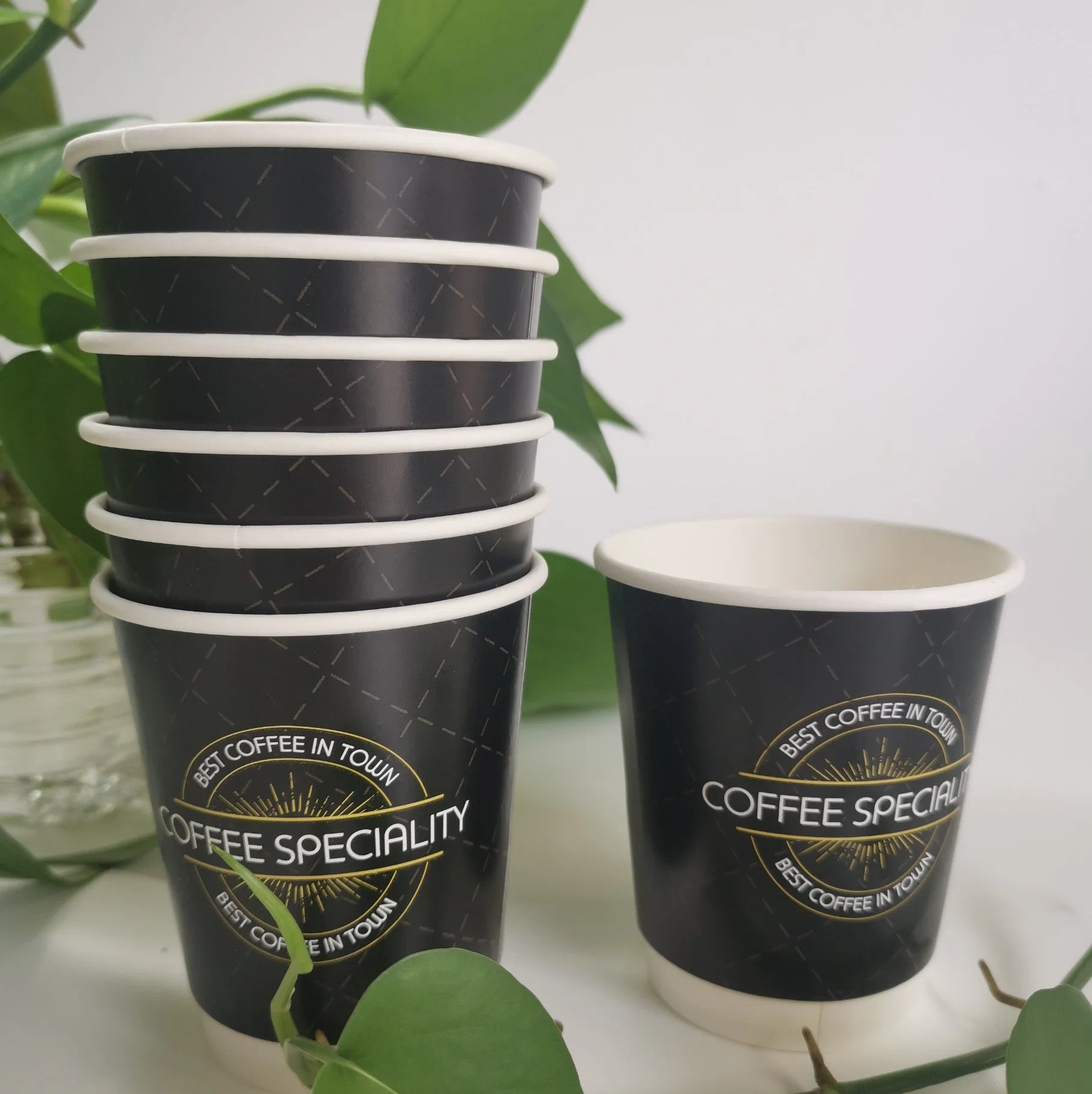 Factory Supply Good Quality 260g +18PE Double Wall 8 Ounce (oz) Disposable Paper Cup/Mug Coffee or Tea