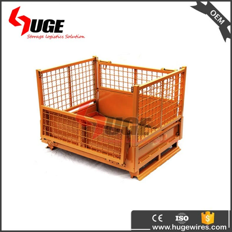 Huge Metalic Wire Mesh Rack Container Material Warehouse Logistics Equipment