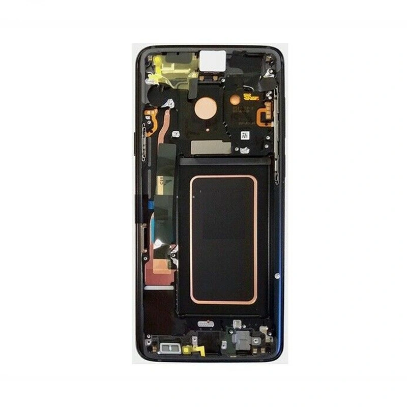 Teléfono móvil de pantalla LCD de Samsung S9 con el bastidor