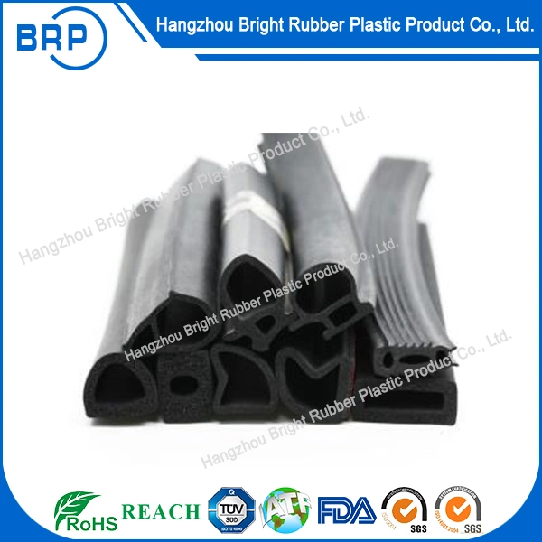 Extruded Rubber Products Black Foam EPDM Rubber Extrusion