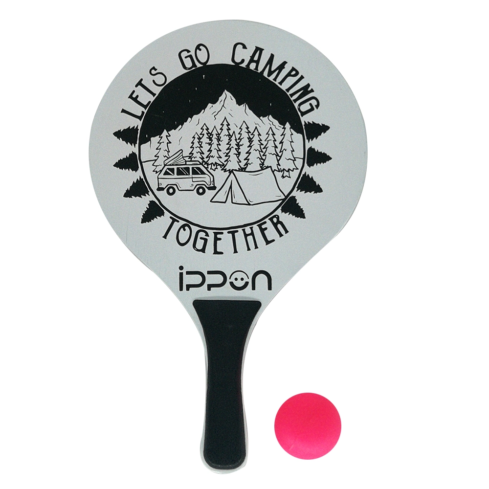 FSC 100% Poplar Wood Certified Custom Beach Tennis Racket Ball Paddle Set