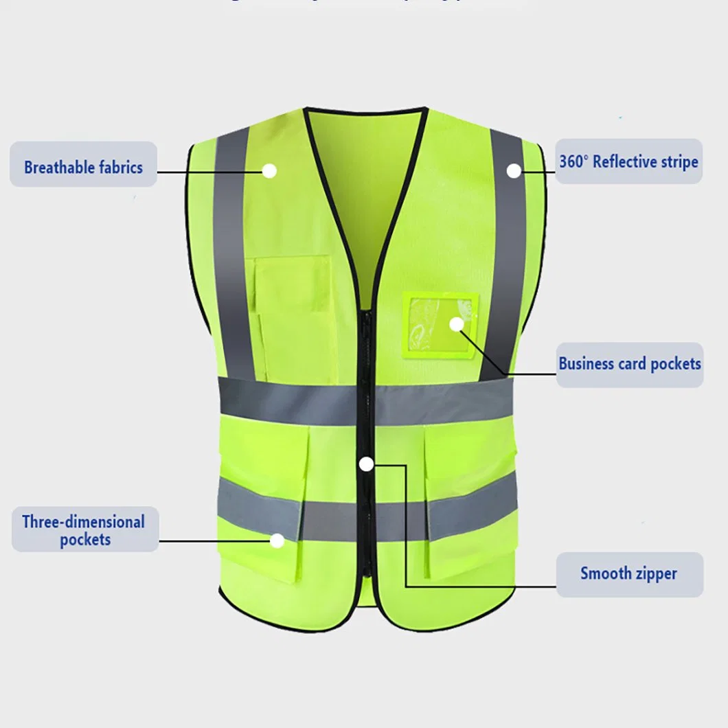 High Visibility Durable Safety Clothing Made of Breathable Fabrics