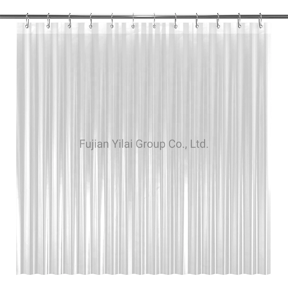 PEVA Clear Shower Curtain Bathroom Curtain Heavy Duty Waterproof Liner Anti-Microbial Mildew Resistant