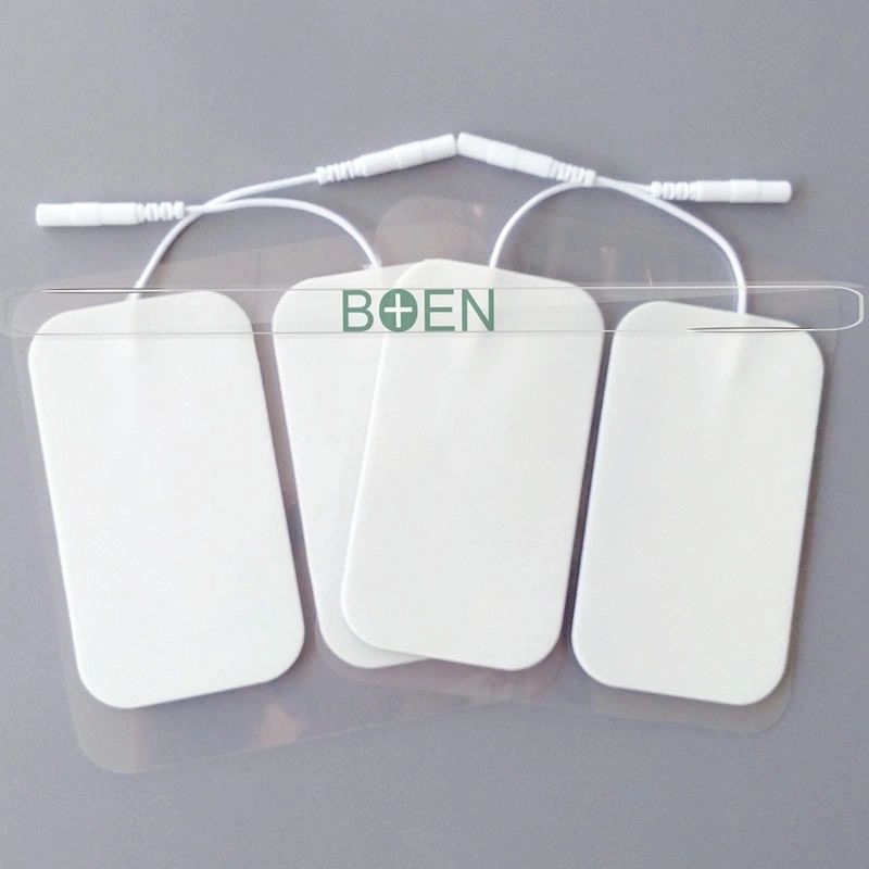 Tens Pads 5X9cm Foam Tens Electrodes Pads Replacement Reusable Rectangular Electrodes Patches for Electrotherapy EMS Massage